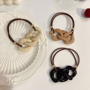 Fashion style hair tie with 3 different color